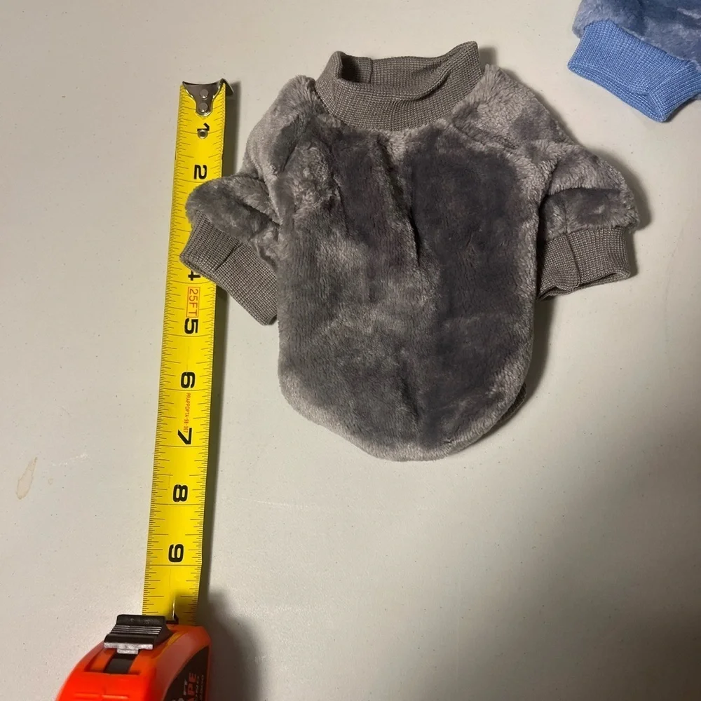 NWOT Dog Sweater 2-Pack | Soft & Warm Pet Jackets (Blue & Gray)
